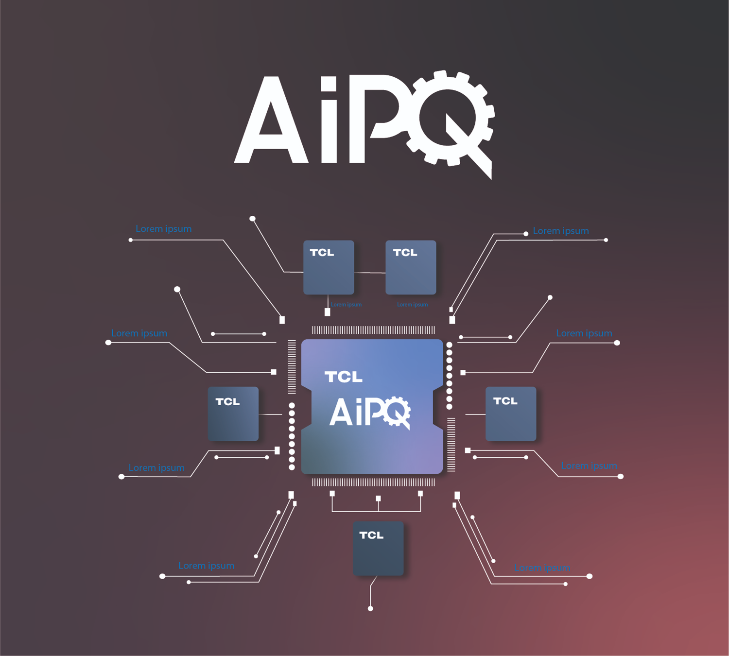 Ledin | TCL – AiPQ Teknoloji Temalı Grafik Tasarım Çalışması