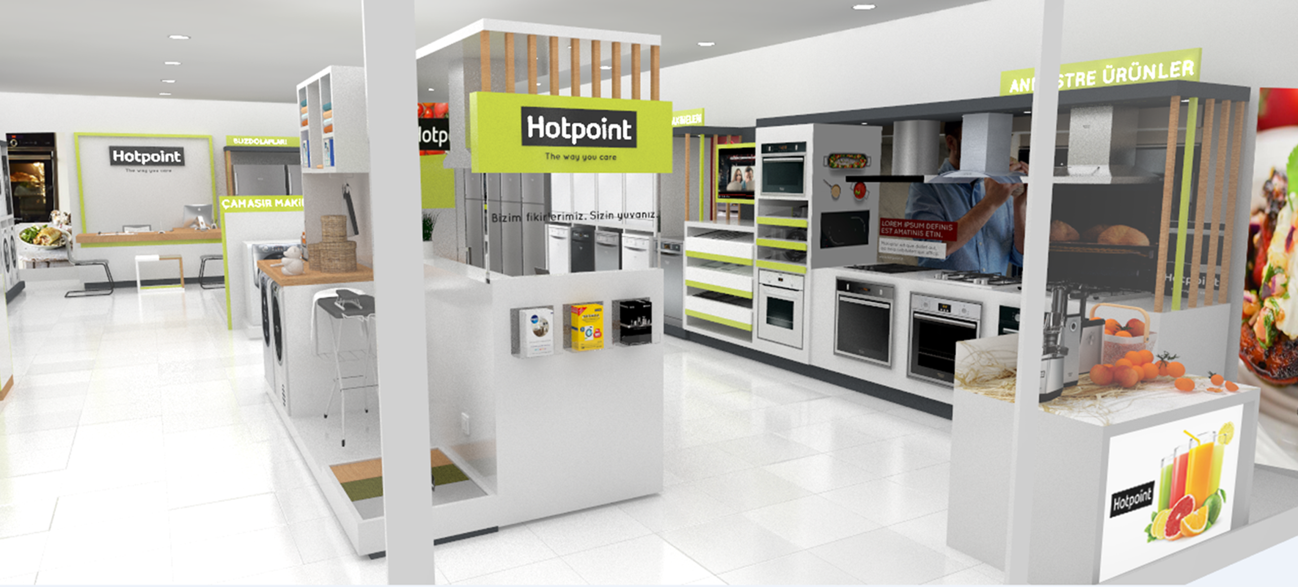 Ledin | Hotpoint Mağazası Konsept İç Tasarım ve Uygulama Projesi