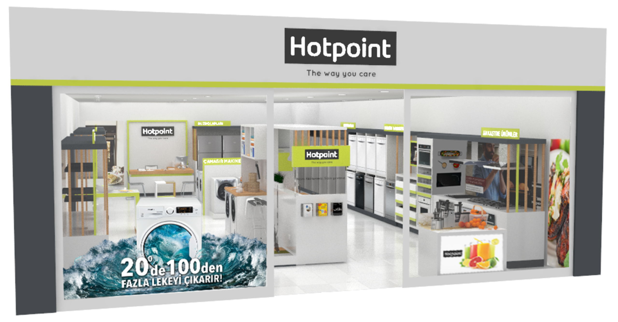 Ledin | Hotpoint Mağazası Konsept İç Tasarım ve Uygulama Projesi